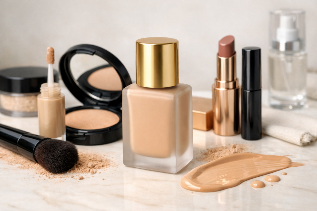 Butelka podkładu Estée Lauder Double Wear na neutralnym tle, bez widocznego logo i etykiety
